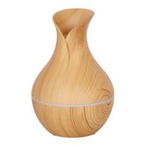 Creative Vase Humidifier Ultrasonic Aroma Diffuser with Wood Grain Design for Home Office Relaxation and Air Moisturizing beige