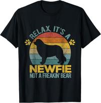 Funny Newfoundland Dog Newfie Owner Retro Vintage Gift Unisex T-Shirt S