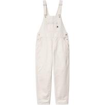 Carhartt WIP W Norris Bib Overall Solid Square Label Loose Tapered Overalls Women overalls Wax-White I033567-D6-02 S white