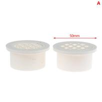 Įdedamo tipo paprastas grindų latakas Pvc 50-200 apvalaus vamzdžio galinis dangtelis filtruojantis tinklelis oro ventiliacija A white