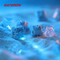 Gateron Sea Salt Smoothie Switch POM Mechanical Keyboard 5 Pins Pre Lubed Linear Switches Keyboard RGB Light Conduct Switch 10PCS blue