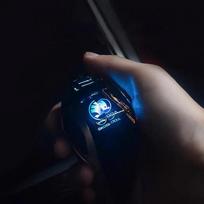 Crystal Gear Shift Head LED Illuminated Logo For Skoda Octavia Kodiaq Fabia Rapid Karoq Superb VRS Car Accessories bzsd98