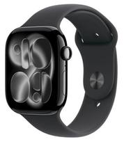 Watch Series 11 GPS 42mm Jet Black Aluminium Case with Black Sport Band - S/M juoda