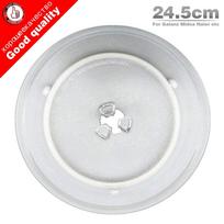 24.5 cm Y-shaped glass turntable for microwave oven glass plate accessory gray