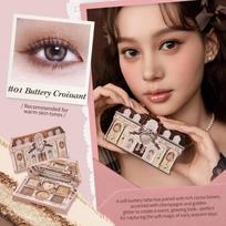 Flower Knows Makeup Little Angel Collection Nine-Color Eyeshadow Palette Delicate Matte Glow Shimmer Shadow Palette Warm Neutral brown