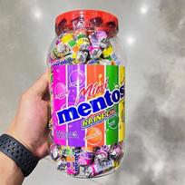 Mini Mentos Nauji Vaivorykštiniai Kramtomi Saldainiai 1kg purple