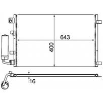 Oro kondicionieriaus kondensatorius MAHLE ORIGINAL AC 604 001S