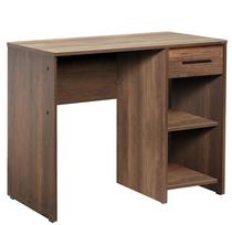 Prekė su pažeista pakuote. Rašomasis stalas su lentyna Kalune Design CMS-505-OO-1, 90 cm x 55 cm, 75 cm, riešuto sp.