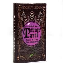 Newest 22pcs CardsThe Ghoulish Garb Terror Tarot Major Arcana Tarot Card Deck Gothic Halloween Tarot black