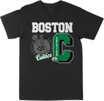 Philcos NBA Boston Celtics Vintage Logos On Tee Black T-Shirt XXXL juoda
