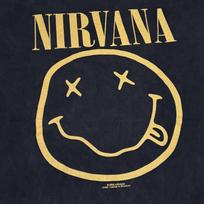 NIRVANA 1992 Smiley Flower Sniffin Tour Vintage L Single Stitch T-Shirt Mens Womens Tees Top REPRINT S beige