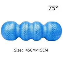 EPP Foam Roller for Muscle Massage Myofascial Release Yoga Gym Fitness Sports Back Lumbar Relief Blue 75 blue