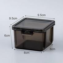 1Pc A4 Document Organizer Box Dust Proof File Storage Solution for Home gray