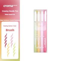 Croma Micro Needle Ballpoint Pen Painting Art Special Brush Color Marker Anime Waterproof Hook Pen Stationery School Supplies gray