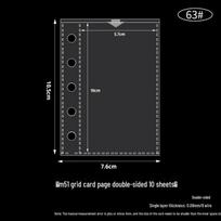 PP Binder M5 Shell: 5-Hole Transparent Sparkly PVC Notebook with A8 Detachable Storage Strap