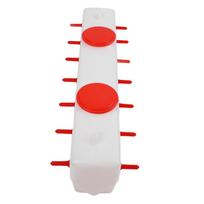 14 Teat Lamb Feeder Calf Goat Milk Feeder Sheep Feeding Bucket Piglets Animal Teat Feeder 9L Capacity Red Teat Type white