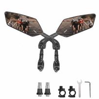 Adjustable Bicycle Rear View Mirror Wide Angle Handlebar Mirror Upgrade Bike Mirror  Electric Bike juoda