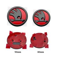 2 vnt. 80 mm 90 mm emblema Skoda Fabia 1 2 Octavia a7 RS Superb Rapid Yeti Karoq Vision automobiliui Priekinė Galinė Bagazines dangčio Lipdukas 1x80mm 1x90mm