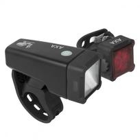 Dviračio žibintų komplektas AXA BikeSecurity Niteline T4-R