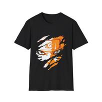 Naruto Scratch Face Tee, Anime Shirt, Manga T-Shirt, Gift for Anime Fans, Unisex 4XL orange