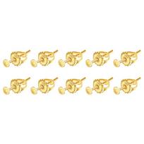 Set of 10 Secure Screw On Earring Backs Convenient Earplug Retainer Sturdy Earring Support Backs for Active Individuals auksas
