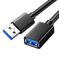 USB 3.0 Extension Cable Male to Female Extender Cable Fast Speed USB3.0 Extended Line for PC Laptop to U Disk Smart TV Extension 0.5m&0.5m gray