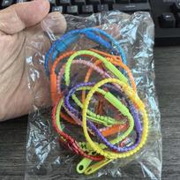 10PCS Fidget Zipper Bracelet Anxiety Stress Relief Toys For Kids Boys Girls Birthday Gifts Party Favors Classroom Prizes gray