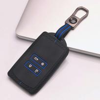 Key Cover for Renault Koleos Kadjar Arkana Clio Megane Captur Zoe Scenic with Keychain Anti-Scratch Guard Shockproof Protection Soft Grip Texture juoda