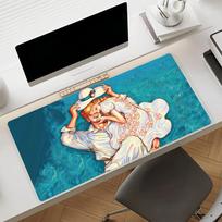 Manga Veil Romantic KKotteri Mouse Pad Nonslip Rubber Gamer Balance Computer Mat Decoracion Deskmat Laptop Office Large SBD400x800x2mm purple