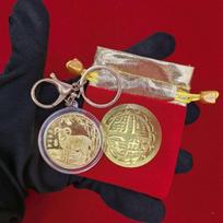 Gold Plated Year Of Goat Commemorative Coins Exquisite Engraved Patterns Lucky Red Pouches For Collection Festival Gift Souvenir black