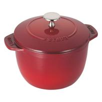 Staub La Cocotte de GOHAN M 16cm Cherry Cast Iron Enamel Rice Cooker Pot for Waterless Cooking, Made in France Z1033-415