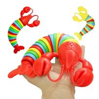 3D šarnyrinis stresą mažinantis omarų žaislas, skirtas suaugusiems ir vaikams, spaudimą mažinantis žaislas ant stalo 1pc Random Color