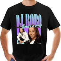 Dj Bobo 90s Style Eurodance T Shirt Tee New Edition Big And Tall For Unisex Black Vintage Graphic Top For Everyday Wear S gray