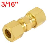 Multiple Sizes Brass Compression Fitting Straight Straight Coupling Compression Connector 3/16"