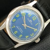 VINTAGE FORTIS HAND-WINDING SWISS MENS REFURBISHED WATCH a709601-1 gray