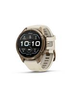 Garmin Fenix 9 Pro 43mm – Aukso spalvos kreminiu su pilku dirželiu