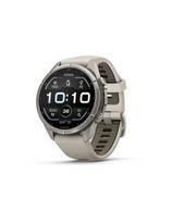 Garmin Fenix 9 Pro 43mm – Titano spalvos rūko / smiltainio dirželiu