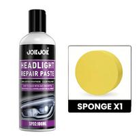 Headlight retrofit kit, headlight polishing,scratch repair,quickly solves the problems of headlight aging,scratches,yellowing 100ml yellow