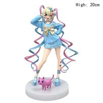 20cm Reikli Mergina Perdozavimas Anime Figūrėlė Pop Up Parade KAngel Veiksmo Figūrėlės Virtualus Įkėlėjas PVC Kolekcijos Modelis Papuošalai Žaislai gray