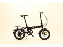 Sanhe Ma 16  sulankstomas lengvas dviratis su diskiniais stabdžiais - Reguliuojamas greitis suaugusiems ir studentams 16-inch Folding black