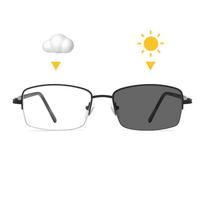 Trendy Color Changing Eyeglasses Anti Blue Lights Vintage Retro Rectangular Metallic Frame Women Men Color Change Goggles Eyeglasses black