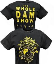 Rob Van Dam Whole Dam Show Dragon Mens T-shirt L black