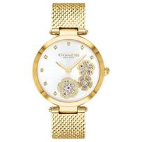 COACH watch quartz movement stainless steel strap 32mm white dial women's watch 30 meters waterproof casual classic 14503568 balta