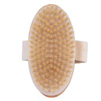 Private Label Bath Brush Bamboo Dry Skin Body Brush Boar Bristles Bath Body Scrub Brush