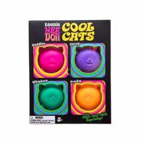 Teenie Needoh Cool Cats Colorful Soft Squishy Fidget Toy Set For Anxiety Stress Relief Portable Finger Relax Sensory Toy Gift