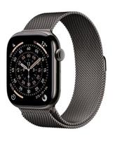 Watch Series 11 GPS + Cellular 46mm Slate Titanium Case with Slate Milanese Loop M/L gray