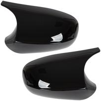 BMW 3 E90 E91 E92 E93 08-13 Mirror Cover Black Glossy Left & Right 2 Pcs Set