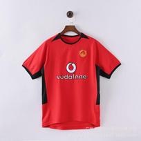 Vintage Manchester United Retro Soccer Jersey Short Sleeve Football Shirt Men Women Sportswear Small