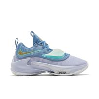 Nike Zoom Freak 3 EP 'Freezing Time' (Unisex) Dutch Blue / Metallic Gold / Ghost / Dynamic Turquoise Basketball Shoes DA0695 401 41.0 gray