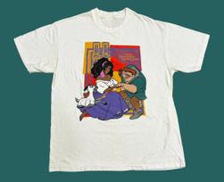 NAJAS 90-ųjų Disney Notre Dame kupriuko Reklaminis Marškinėlis Dydis S-5XL Pakartotinis spausdinimas 3XL blue